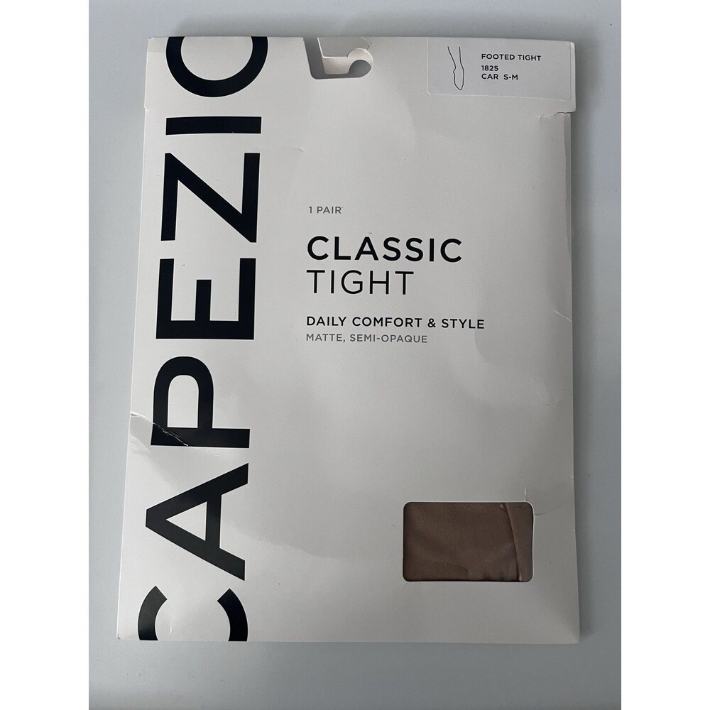 NEW Capezio Classic Footed Semi-Opaque Tights Caramel S-M 1 Pair